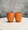 Premium Set of 2 Unglazed Terracotta Glasses