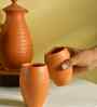Premium Set of 2 Unglazed Terracotta Glasses