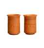 Premium Set of 2 Unglazed Terracotta tumbler