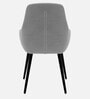 Modern Dining Chair With Armrest In Light Grey Color