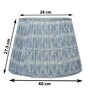 Premium Softback 40cm Empire Cottan Fabric  Lampshade (Blue)