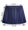 Premium Softback 40cm Empire Silk  Lampshade (Blue)