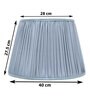 Premium Softback 40cm Empire Silk  Lampshade (Grey)