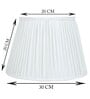 Premium Softback 30cm Empire Silk  Lampshade (White)