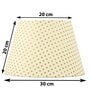 Premium Softback 30cm Empire Paper  Lampshade (Gold)