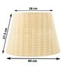Premium Softback 40cm Empire Paper  Lampshade (Gold)