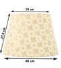 Premium Softback 40cm Empire Paper  Lampshade (Gold)