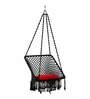 Premium Square shape Fabric Swing in Black & Red Colour