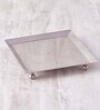 Premium Square Silver Stainless Steel Appetizer Platter