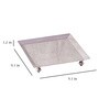 Premium Square Silver Stainless Steel Appetizer Platter