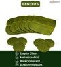 Green Premium Table Mats Set of 6 & Coasters Set of 6