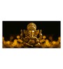 Golden Lord Ganesha Premium Wall Painting
