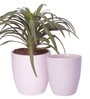 Premium (Set of 2) White Ceramic Floor Planters