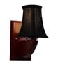 Premium Wood Wall Light with Black Cotton Shade & Study Room