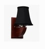 Premium Wood Wall Light with Black Cotton Shade & Study Room