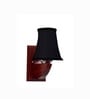 Premium Wood Wall Light with Black Cotton Shade & Study Room