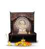 Premium Wooden Temple for Home with Spacious Shelf & Inbuilt Focus Lights
