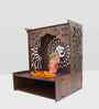 Premium Wooden Temple for Home with Spacious Shelf & Inbuilt Focus Lights