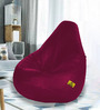 Premium XXL Size Bean Bag with Beans in Maroon Colour