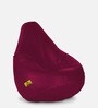 Premium XXL Size Bean Bag with Beans in Maroon Colour