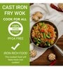 Preseasoned Cast Iron  S1228 cm  Non Toxic and Coating Free Wok