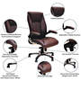 President Leatherette Executive Chair in Brown Colour