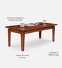 Presley Coffee Table In Brown Finish