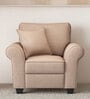 By Durian Pure Presley Fabric 1 Seater Sofas Pecan Beige