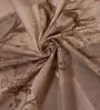 Brown Abstract 144 TC Cotton Double Size Bedsheet With 2 Pillow Covers