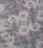 Brown Floral 144 TC Cotton Double Size Bedsheet With 2 Pillow Covers