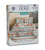 Blue Floral 144 TC Cotton Double Size Bedsheet With 2 Pillow Covers