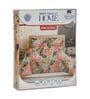 Blue Floral 144 TC Cotton Double Size Bedsheet With 2 Pillow Covers