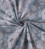 Green Floral 144 TC Cotton Double Size Bedsheet With 2 Pillow Covers