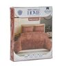 Pink Ptachwork 144 TC Cotton Double Size Bedsheet With 2 Pillow Covers