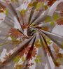 Red Vertical Floral 144 TC Cotton Double Size Bedsheet With 2 Pillow Covers