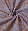 Purple Vertical Floral 144 TC Cotton Double Size Bedsheet With 2 Pillow Covers