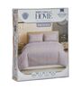 Purple Vertical Floral 144 TC Cotton Double Size Bedsheet With 2 Pillow Covers
