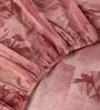 Pink Ptachwork 144 TC Cotton Fitted King Sized Bedsheet With 2 Pillow Covers