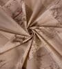 Brown Ptachwork 144 TC Cotton Fitted King Sized Bedsheet With 2 Pillow Covers