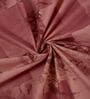 Pink Ptachwork 144 TC Cotton Fitted King Sized Bedsheet With 2 Pillow Covers