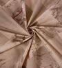 Brown Abstract 144 TC Cotton King Sized Bedsheet With 2 Pillow Covers