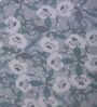 Green Floral 144 TC Cotton King Sized Bedsheet With 2 Pillow Covers