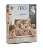 Blue Floral 144 TC Cotton King Sized Bedsheet With 2 Pillow Covers