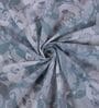 Green Floral 144 TC Cotton King Sized Bedsheet With 2 Pillow Covers