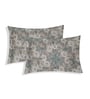 Brown Floral 144 TC Cotton King Sized Bedsheet With 2 Pillow Covers
