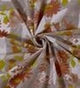 Red Vertical Floral 144 TC Cotton King Sized Bedsheet With 2 Pillow Covers