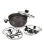 Multipurpose Aluminium Idli Pot with Lid Set of 5