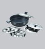 Multipurpose Aluminium Idli Pot with Lid Set of 5