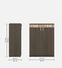 Prestige Medium File Cabinet in Fumed Oak Finish with Lock