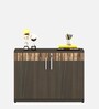 Prestige Low Height File Cabinet in Fumed Oak Finish with Lock